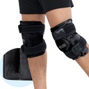 RevIX Ice Packs for Knee Relaxation, wielokrotnego użytku żel Ice Wraps z zimną kompresją dla zwiększonej elastyczności i odzysku, pluszowa pokrywa i długotrwałe zimno, zestaw dwóch, czarny