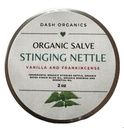 DASH ORGANICS Organic Stinging Salve Nettle Salve 124; Vanilla & Frankincense Scenariusz 124; 2oz Herbal Balm