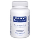 Pure Encapsulations Ashwagandha - 500 mg Ashwagandha Extract - Metabolizm i wsparcie stresowe - Wsparcie immunologiczne - GMO Free & Vegan - 60 kapsułki