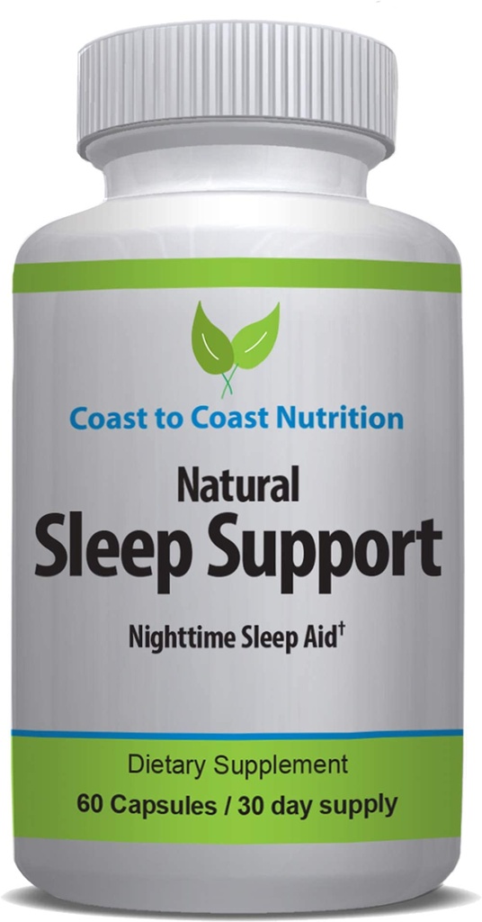 Supplement Sleep Supplement, 60 Kapsułek z L- Tryptofan, GABA, Rumianek, Melatonina 10 mg + Proprietary Sleep Formula Mieszanka. Sleep Better, Sleep Longer i Wake Refreshed. Dostawa 30 dni