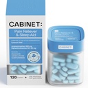 Gabinet: Nighttime Pain Reliever PM i Sleep Aid for Headpains, Migrena Relief, Aches, and Pains Agreef 124; Acetaminofen 500mg, Difenhydramine HCl 25mg, 120 Caplets (Starter Kit)