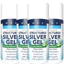 Ekstra wytrzymałość Colloidal Silver Gel 30ppm z Aloe Vera - pH Zbalansowany Zorganizowany Silver - Potrójne siły Soothe & Relieve - Easy Pomp Bottle, 3.38Oz (4 Pack)
