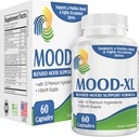 Mood- XL: 30- Day Mood Supplement Supplement (All- in-1 Blend) z 13 Aktywne składniki 124; Zdrowe suplementy nastrojów & Witaminy