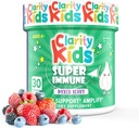 Clarity Kids Super Immune Support Death 124; Ekstrakt Elderberry, Witamina C, Probiotyki i Cynk dla dzieci Death 124; All Natural Kid Supplement for a Healthy Gut Death 124; USA Made Chewables Death 124; 30 Piece