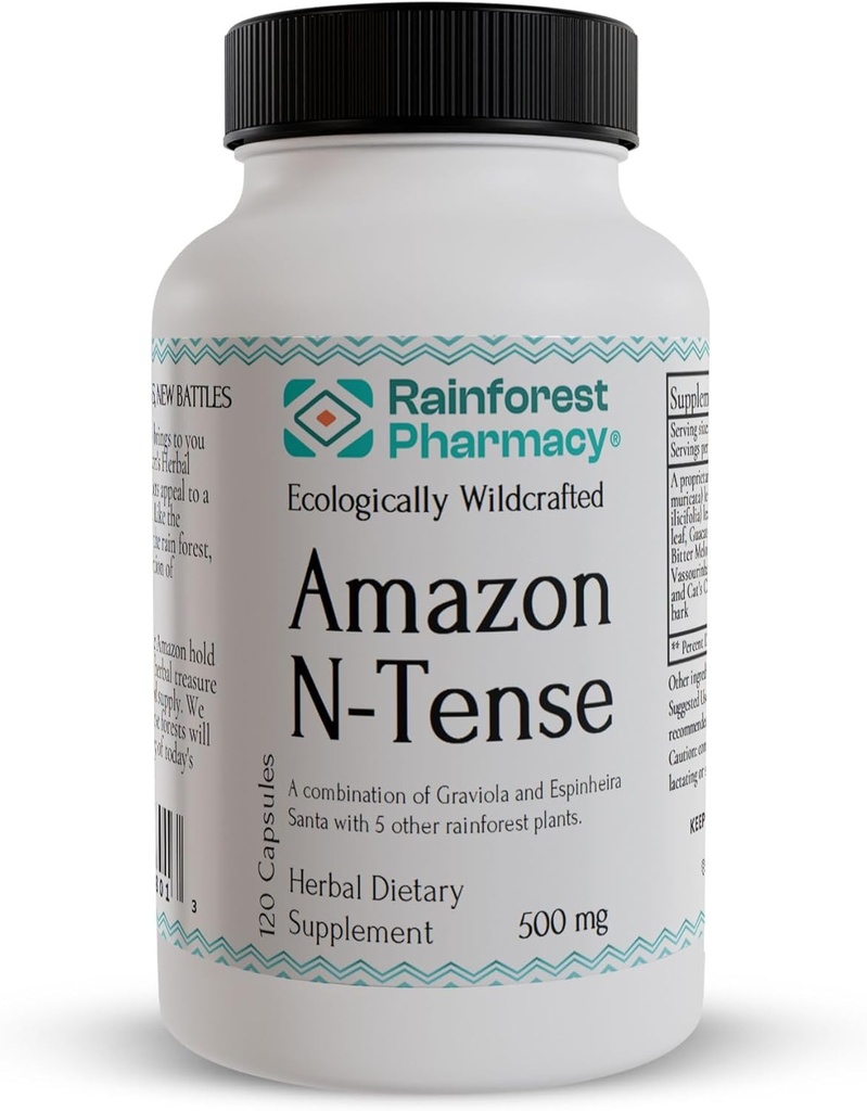 Rainforest Pharmacy N- Tense Soursop Graviola Kapsułki 500 mg