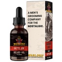 WarLord Beard Oil & Beard Softener dla mężczyzn - Beard Moisturizer & Natural Beard Oil to Reduce Swędzenie skóry, Tame Hair and Manage Frizz - Outlaw, 1 Fl Oz