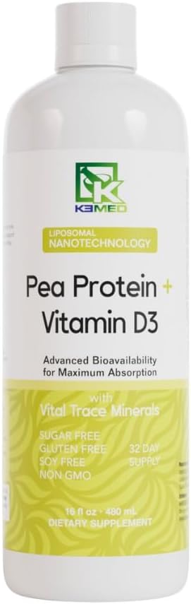 Nanonutrition Pea Protein + Witamina D3 XI124; Liposomal Nanotechnology XI124; 100% Natural Ingredients XI124; 16 Fl. Oz. XI124; 32 Servings