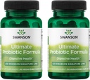 Swanson Ultimate Probiotic Formula Digestive Health Immune System Support 66 Miliard CFU Prebiotic NutraFlora scFOS 30 DRcaps Veggie kapsułki (Kapsułki) (2 opakowania)