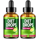 (Pack of 2) Diet Drops - Made in USA - Appetite Suppressant for Women & Men - Natural Metabolity Booster - Diet Drops with Garcinia Cambogia, L- Arginine & L- Glutamine 1 Fl Oz