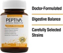 Peptiva Daily Probiotic, 25 Billion CFU, Multi- Strein Probiotics, Lactobacillus Acidophilus, Bifidobacterium, Suplement wsparcia do diety - 30