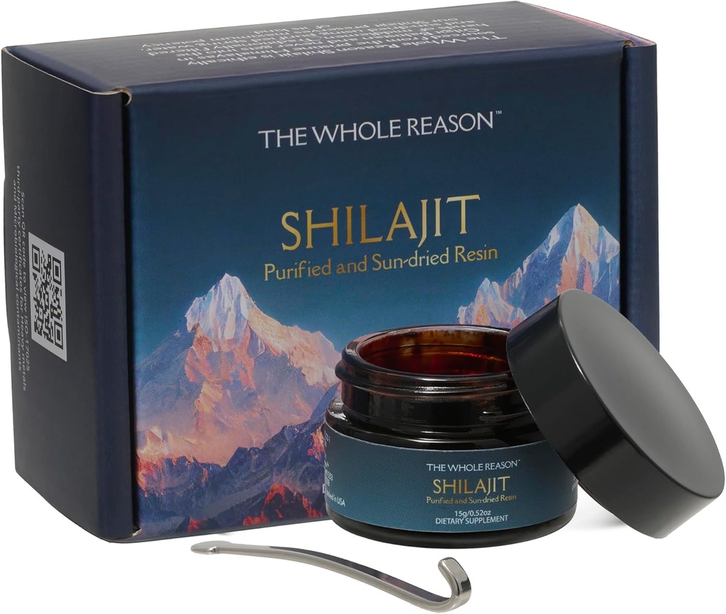 Czysty Himalayan Shilajit Resin - Wysoka potencja Gold Grade Supplement Shilajit z śledzenia minerałów dla mężczyzn i kobiet, Natural Fulvic Acid for Energy, Witalność i odporność, 15g Made in USA