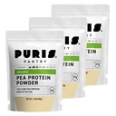 PURIS Organic Pea Protein Powder - USDA Organic Vegan Protein 124; 27g Plant Protein Per Serving Golf 124; Non-GMO Gluten- Free Soy- Free Support 124; Clean Label Amend124; Smooth Taste Amend124; 2 lb (3 Pack)