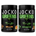 Jocko Paliwo Zielone w proszku Bundle - Zielony i Superfood Proszek do zdrowego zielonego soku - Keto Friendly z Spirulina, Chlorella, Enzymy Digestive, & Probiotyki - 60 Służenia