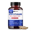 VITAL HERBAL Benfotiamina liposomalna z kwasem lipopochodnym alfa - Maksymalny potencja- Wsparcie zdrowego metabolizmu - Made in USA