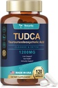TUDCA Bile Salts Liver Supplement Supplement 1200mg, 120 Kapsułek, (Dwa Daily, 60 Dni), dla wsparcia wątroby i pęcherzyka żółciowego, Wegan