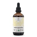 Ashwagandha USDA Organic Alcohol-Free Extract: 124; Suplement diety, Wysoka potencja nalewka: 124; Natural Certified Organic Ashwagandha (Withania Somnifera) Suszony korzeń (4 oz)