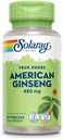 SOLARAY American Ginseng 480 mg XI124; Adaptogenic Herb XI124; Healthy Stress, Energy & Physical Endurance Support XI124; 50 VegCaps