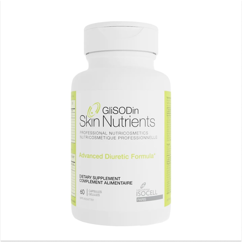Glisodin Diuretic - Nutraceutical zwiększa naturalne drenaż w celu zmniejszenia Obrzęk związany z zatrzymania płynów - ma właściwości oczyszczania Który pomaga w eliminowaniu toksyn - 60 Kapsułek