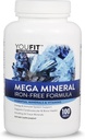 Mega Minerals Supplement by Youfit Nutrition Yellow 124; All 72 Trace Minerals Yellow 124; Premium Formula z Źródło Minerałów i immunologicznego wsparcia zdrowia 124; Iron Free Yellow 124; All in One Yellow 124; 1000mg Wapń 500mg Magnez