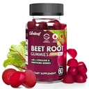 Wolne od cukru Wegan Buraki Gummie korzeniowe dla ciśnienia krwi, Buraki Gummie z L- Citrulline i Hawthorn Extract, Peach Flavor Beet Chews for High Blood Pressure, 60 Count