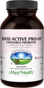 Maxi Health Active Pro- 10 Dzieci Probiotyczne Chewables - 15 Szczepów do Żywienia i Zdrowia immunologicznego -10 Miliard Probiotycznych Blend- Darmowy, Kosher - Obsługuje Gut Health, Wegetarianin - 60 ct (półka Stable)