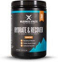 Wilderness Athlete - Hydrate & Recover Equipment 124; Płynny proszek do hydrolizy Napoje elektrolityczne - Recover Faster with Bcaas - Hydrate Powder with 1000mg of Witamina C - 30 Serving Tub (Arizona Peach)