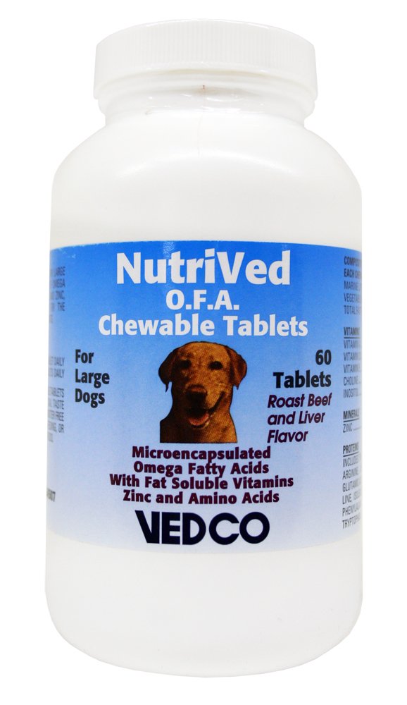 Vedco 60 Count Nutrived O.F.A. Tabletki do żucia dla dużych psów
