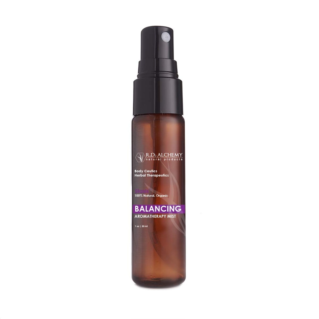 RD Alchemy - Balancing Hot Flash Mist dla Menopauzy. Black Cohosh, Vitex + Marjoram i Ylang Ylang olejki esencyjne Pomoc Soothe, aby poczuć się lepiej.