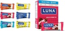 Luna Bar Variety Pack (12 Hrabia) + Czekoladowa mięta miętowa Stick (12 Pack) - Bezglutenowe batoniki