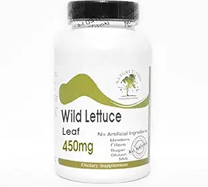Wild Sałata Liść 450mg ~ 200 Kapsułki - Brak dodatków ~ Naturetition Suplementy