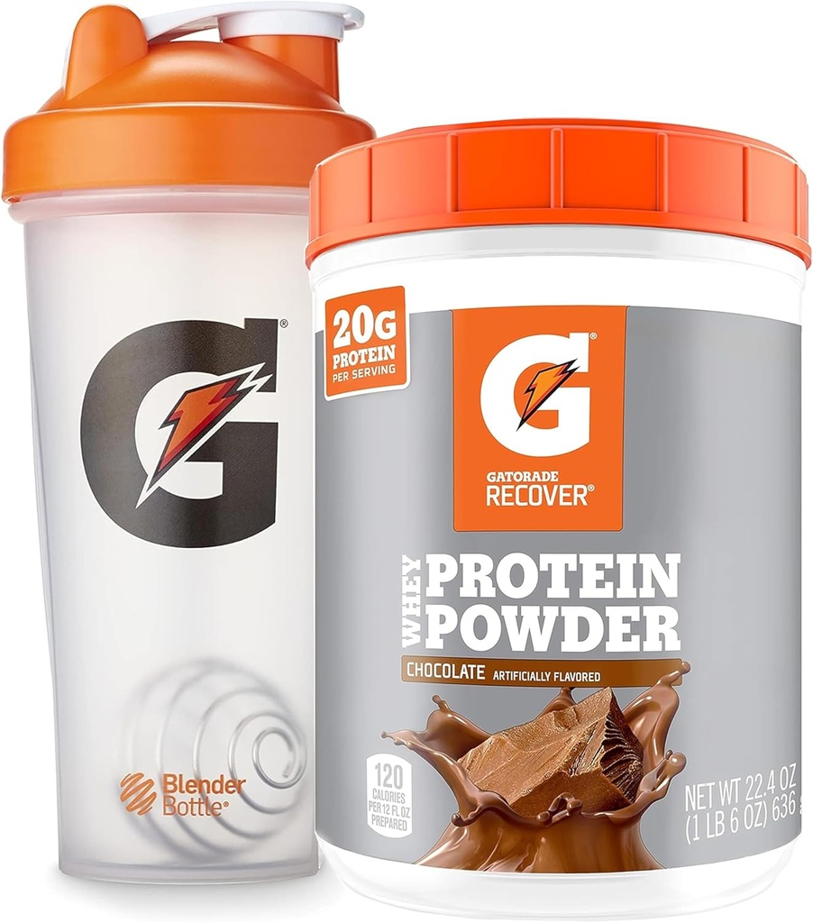 Butelka Gatorade Shaker do siłowni, 28 Ounce, Plastic i Gatorade Protein z serwatki, Czekolada
