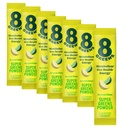 8Zieloni Super Zielonych Proszek Pigment 124; Prebiotyczne i Probiotyczne mieszanki dla Gut zdrowia, Metabolizm, Debloating, z włóknami, Enzymy trawienne, Organiczne: Spirulina, Chlorella, Lim cytryny, 7 Służenia