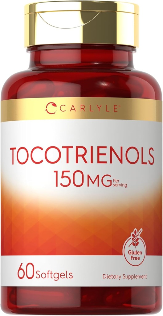 Carlyle Tocotrienols Supplement Agregat 124; 150mg Agregat 124; 60 Softgels Agregat 124; Non- GMO and gluten free complex