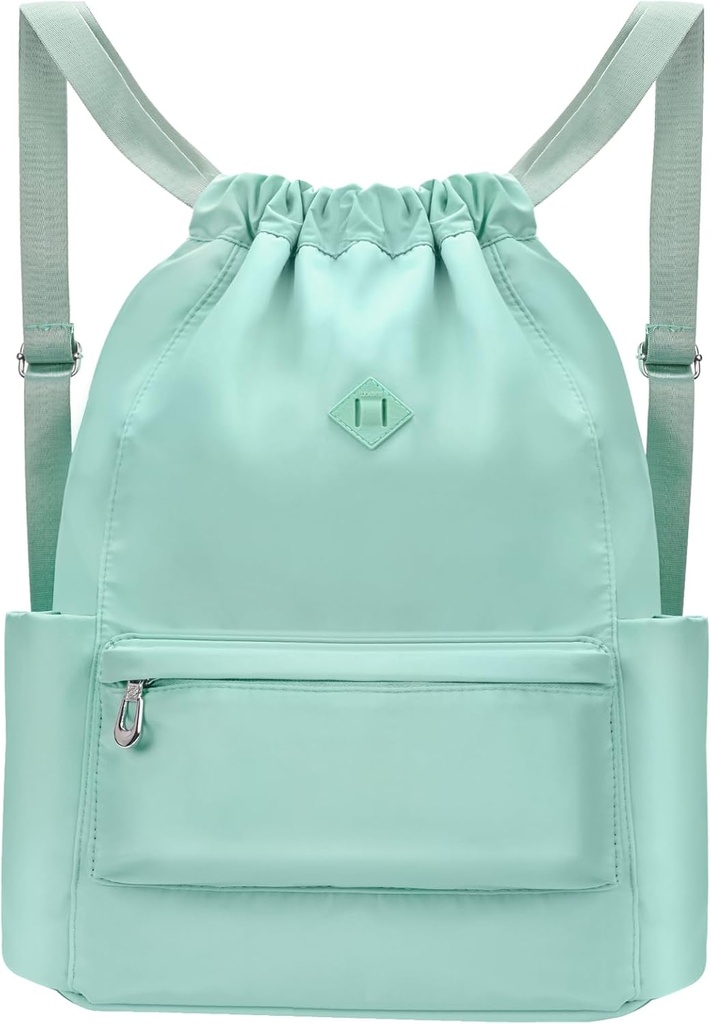 Drawstring Backpack with Wet Pocket Gym Backpack Water- Resistant Cinch String Bag Beach Swim dla kobiet Mężczyźni