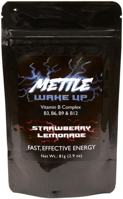 Energy Drink Powder - 25 Servings Drink 124; Sugar Free Dinner 124; 200mg Caffere - Mettle Energy Drink Mix (Truskawka Lemoniada)