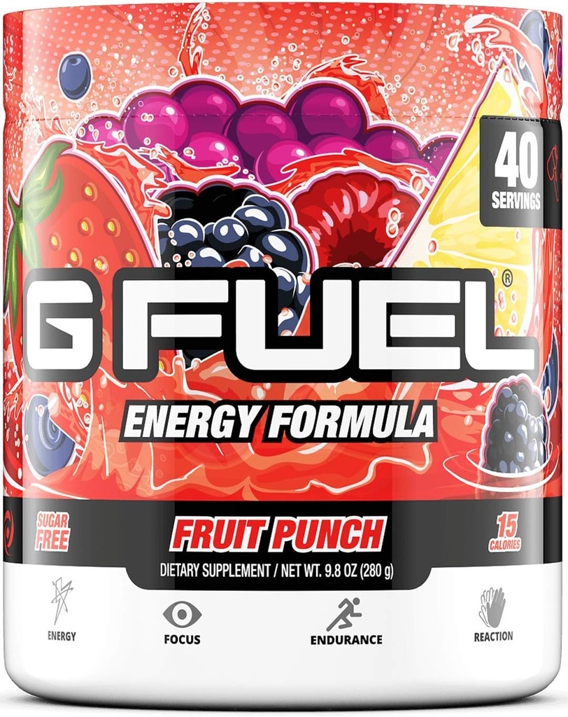 GAMMA LABS G Paliwo Blue Malina & Owoce Punch Energy Pudding Bundle - Blue Ice 9.8oz (40 Sług) + Owoce Punch 9.8oz (40 Sług)