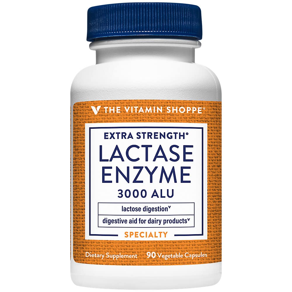 Dodatkowa siła Lactase Enzyme a "Digestive Aid a" 3000 ALU (90 Kapsułki roślinne)