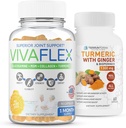 Terraform Nutrition Joint Relief Combo Pack - Vivaflex Plus Kurkumina Turmerowa z Ginger - Najlepsze suplementy dla Joint & Knee Relief - 1 Miesiąc Dostawy