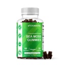 Vitamatic Irish Sea Moss Gummies - 3000mg Equivalent Per Serving (z ekstraktu 132.5mg) - 60 Ct Made with Bladderwrack & Burdock Root - Seamoss Supplement for Thyroid, Energy & Immune Support