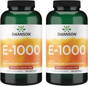 Swanson Natural Witamina E 1000 Iu (671.10 Miligramy) 250 Sgels (2 opakowania)