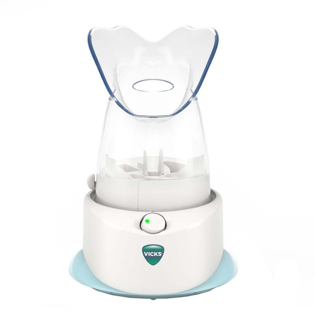 Vicks Personal Steam Inhaler for Targeted, Natural Steam Relief for alergies, Congestion, Cough & Colds, and Sinus Irritation, Użyj z VapoPads - 1 Zawarte