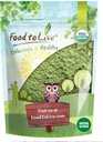 Żywność Żywa Organic Wheatgrass Powder, 4 Ounces - Non-GMO, Pełnoziarnisty Liść, Surowy, Nienapromieniowany, Czysty, Wegan Superfood, Luzem, Great for Juice, Bogate w włókno, Chlorofil, Kwasy tłuszczowe i minerały
