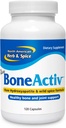 PÓŁNOCNY AMERYKAN HERB & SPICE BoneActiv - 120 Kapsułek - Bone & Joint Support - MCHA, Sage, Rosemary, Oreganol P73 Oregano Oil - Non-GMO - 30 Służenie