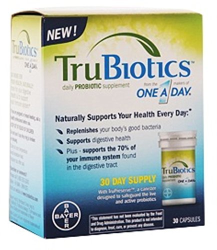 TruBiotics Daily Probiotic, 30 Kapsułki - Gluten Free, Soy Free Digestive + Immune Health Supplement for Men and Women (Pack of 2)