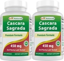 Best Naturals Cascara Sagrada 450 mg 250 kapsułek (250 sztuk (opakowanie po 2))