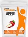 BulkSupplements.com proszek jabłkowy - Jabłkowy proszek owocowy, Fiber Supplement for Digestive Support - Natural & Gluten Free, 5g na serving, 1kg (2,2 kg) (Opakowanie 1)