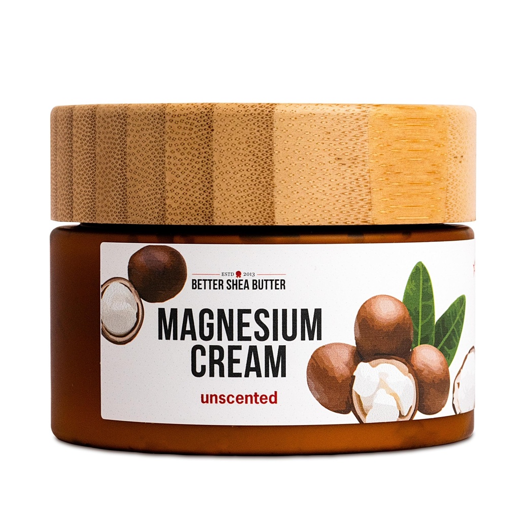 Better Shea Masło Magnezu Śmietanka dla nóg Cramps 124; Relieves Muscle Tension 124; Night Lotion Safe for Night, Dzieci i Dzieci 124; Organic and Natural Ingredients Bird124; Vegan, Made in USA Bird124; (Unscented)