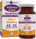 Vital Planet - Probiotyki, Prebiotyki, Postbiotyki, Parabiotyki, 4- in-1 Suplement chłodniczy dla dorosłych, 65 Miliard CFU, 65 Szczepów, Digestive i Immune, 30 zw