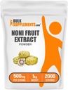 BulkSupplements.com Noni Fruit Extract Powder - Noni Fruit Supplement, Superfood Powder - Gluten Free, 500 mg na jedną porcję, 1 kg (2,2 kg) (Opakowanie 1)