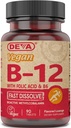 SIXNE Deva Nutrition Vegan Vitamin Podjęzykowe B- 12 Tabletki, 2 Liczba